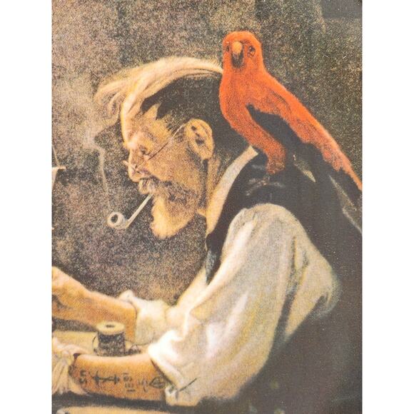 Wall Decor Plate The Ship Builder Year 1980 Fine China 8 1/2" Norman Rockwell - Picture 4 of 13